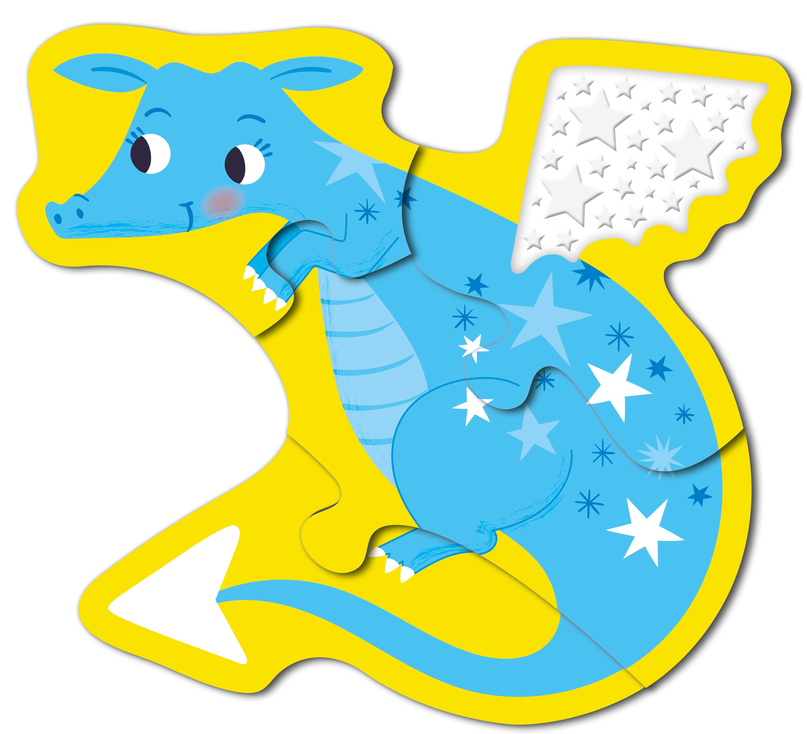 Touch and Feel Puzzle and Board Book Set - Dragons - Tactile Fun