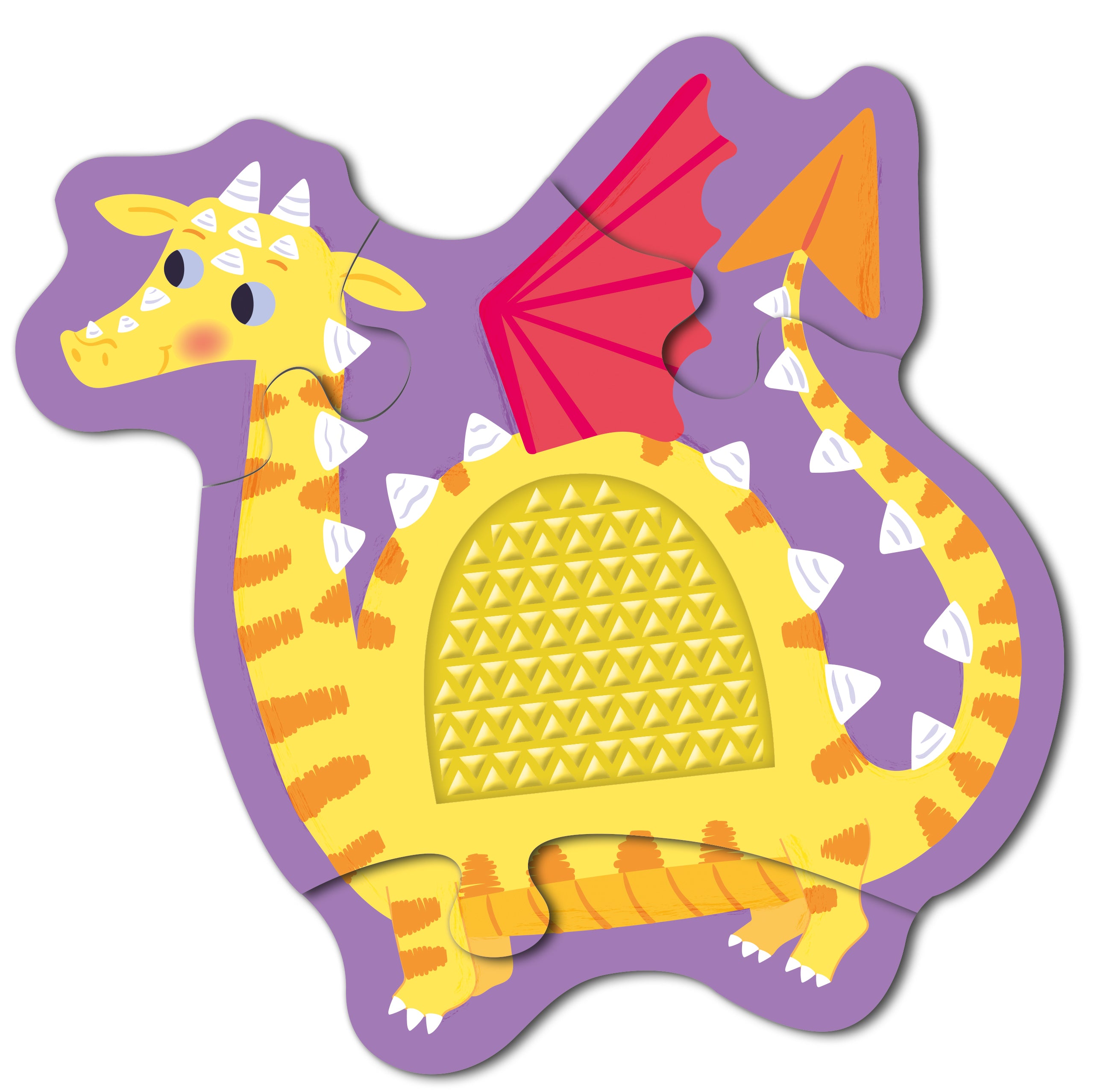 Touch and Feel Puzzle and Board Book Set - Dragons - Tactile Fun