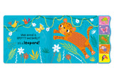 Touch and Feel In The Jungle Silicone Sound Book - Tactile Fun For Children Aged 3 Years Upward – 5 Sound Buttons To Press And Play