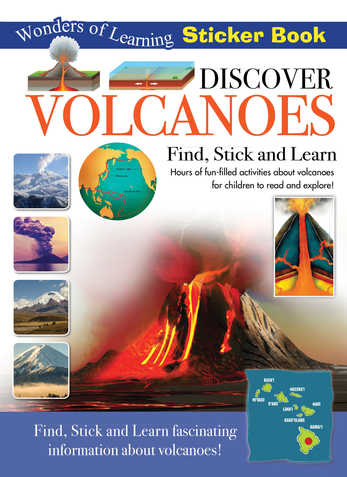 Volcano Sticker Book Discover Volcanoes Sticker Book - Find, Stick and Learn – Robert Frederick