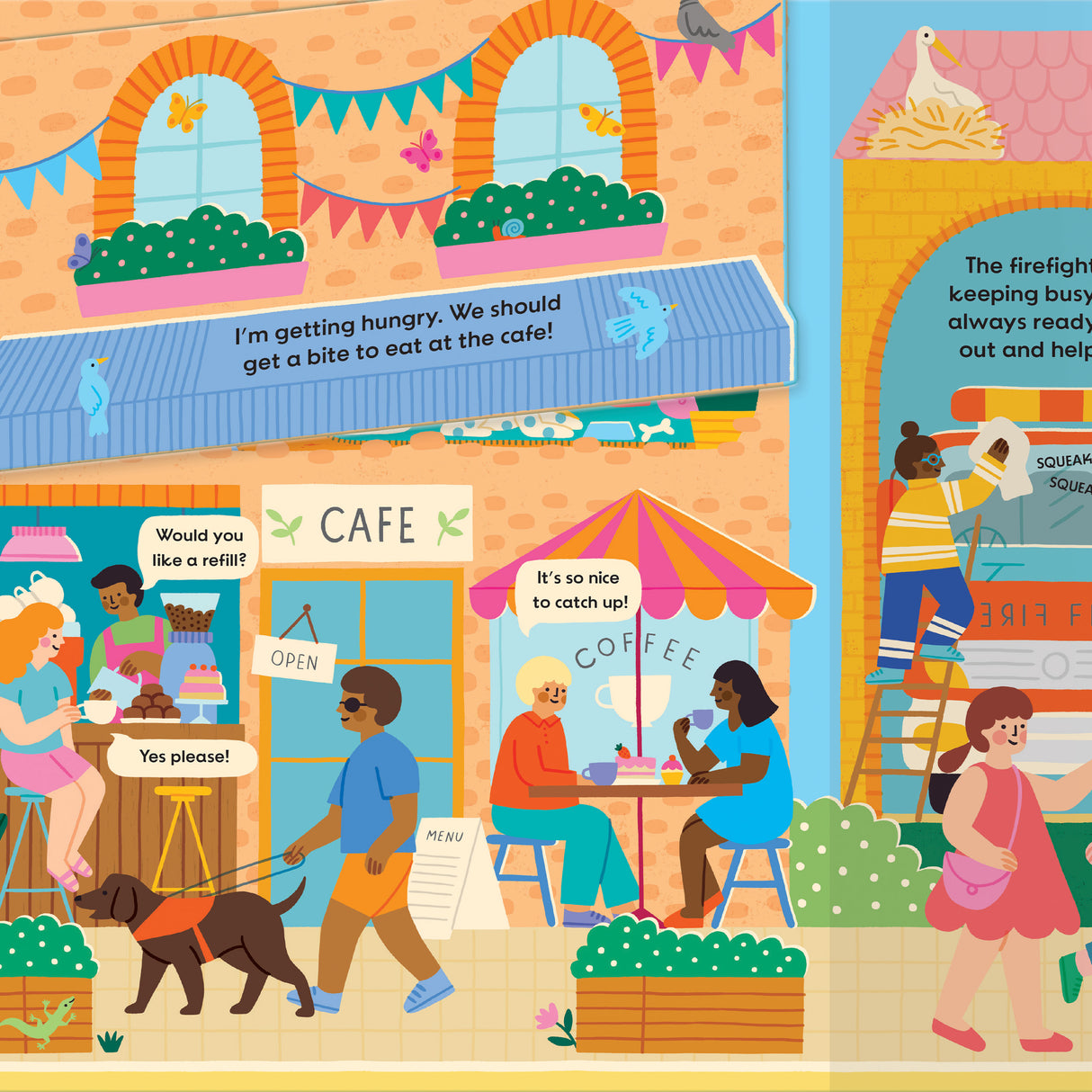 Sounds in the Town - Lift-the-Flap Sound Book for Children