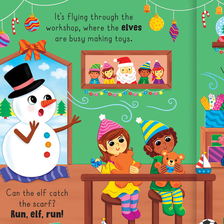 Catch That Scarf, Snowman! Squishy Sound Board Book for Children