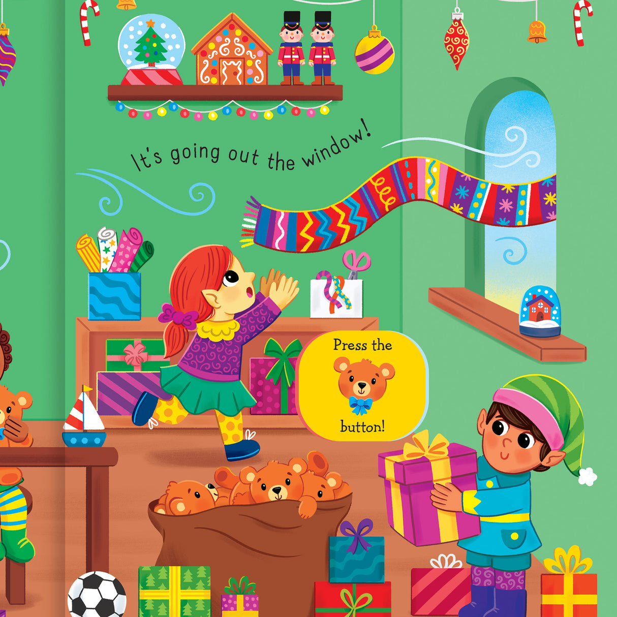 Catch That Scarf, Snowman! Squishy Sound Board Book for Children