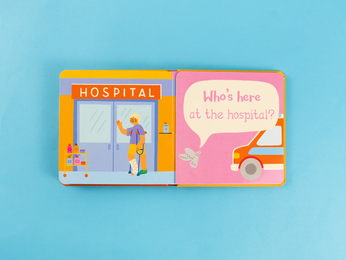 Who’s Here In The Town – Fold-Out Flaps Board Book