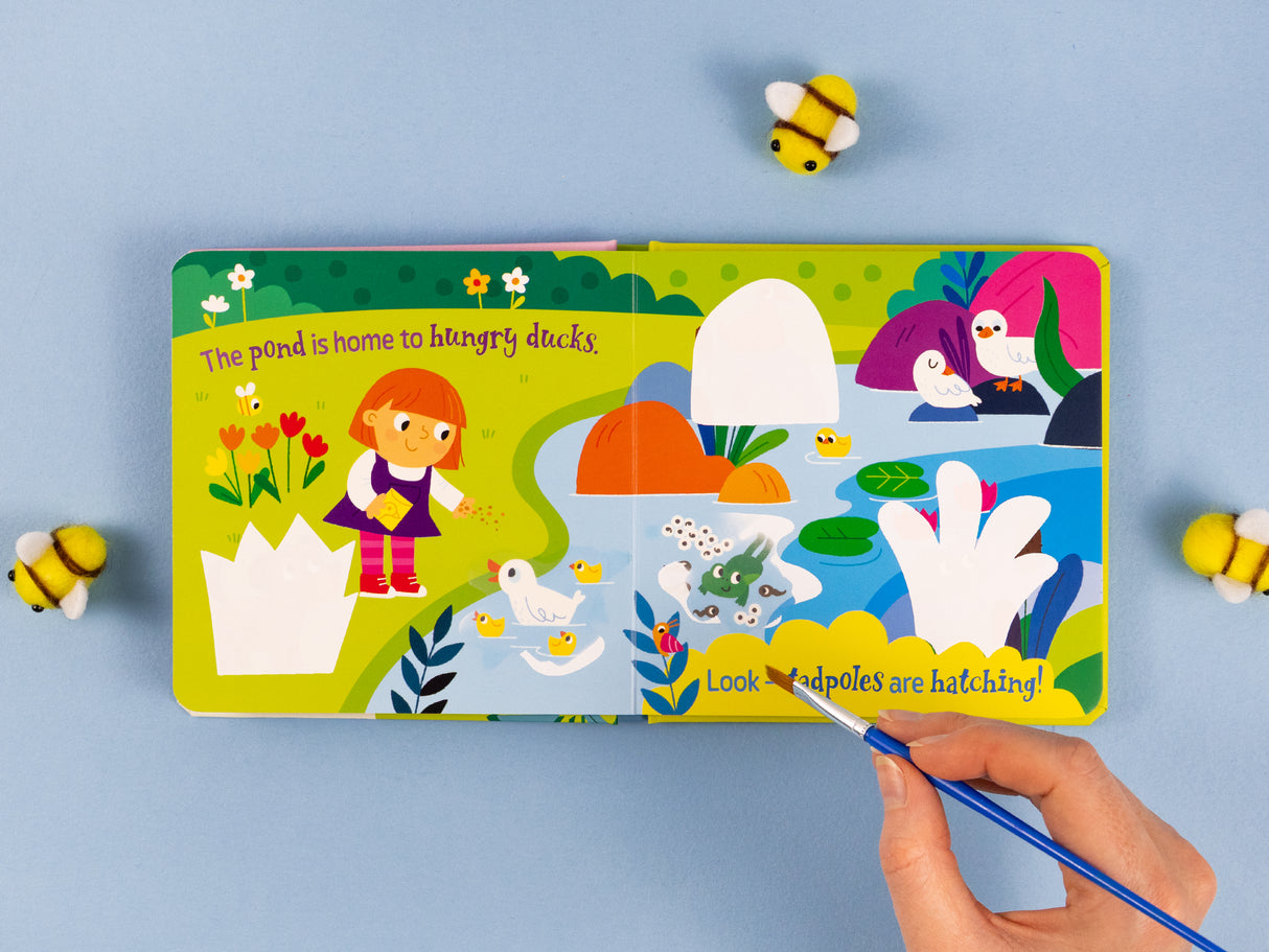 Magic Painting Book – Garden - Mess-Free Water Reveal Board Book