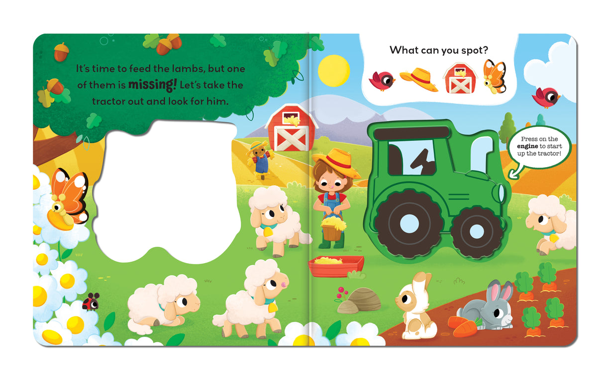 Chug Chug Tractor - Squishy Squeaky Farm Sound Book for Toddlers