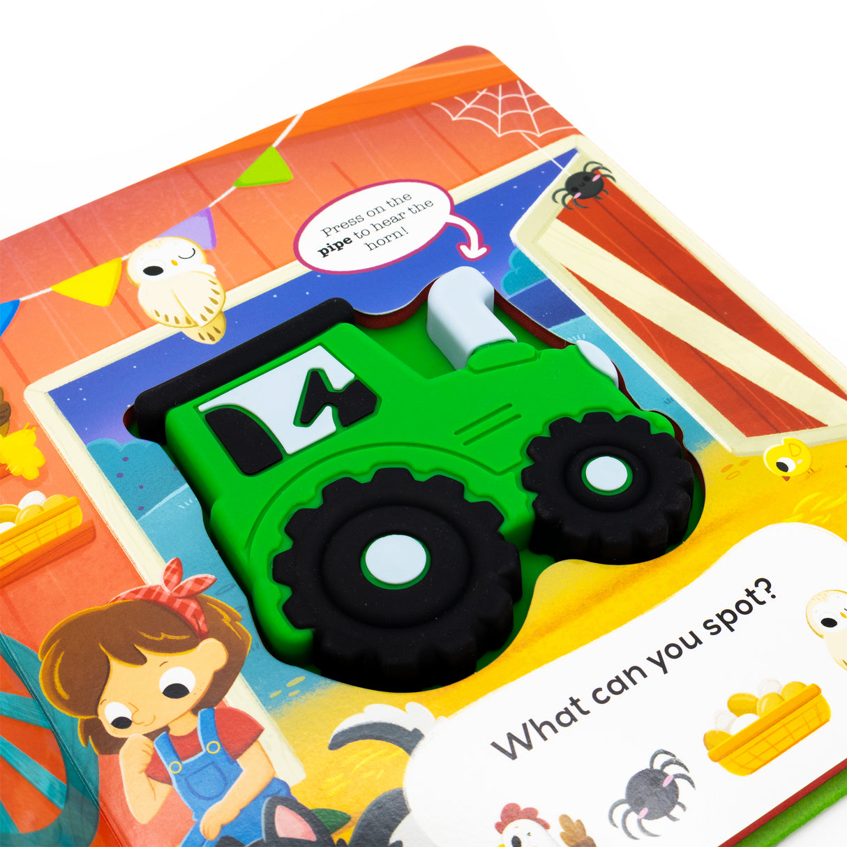 Chug Chug Tractor - Squeaky Sound Book for Toddlers