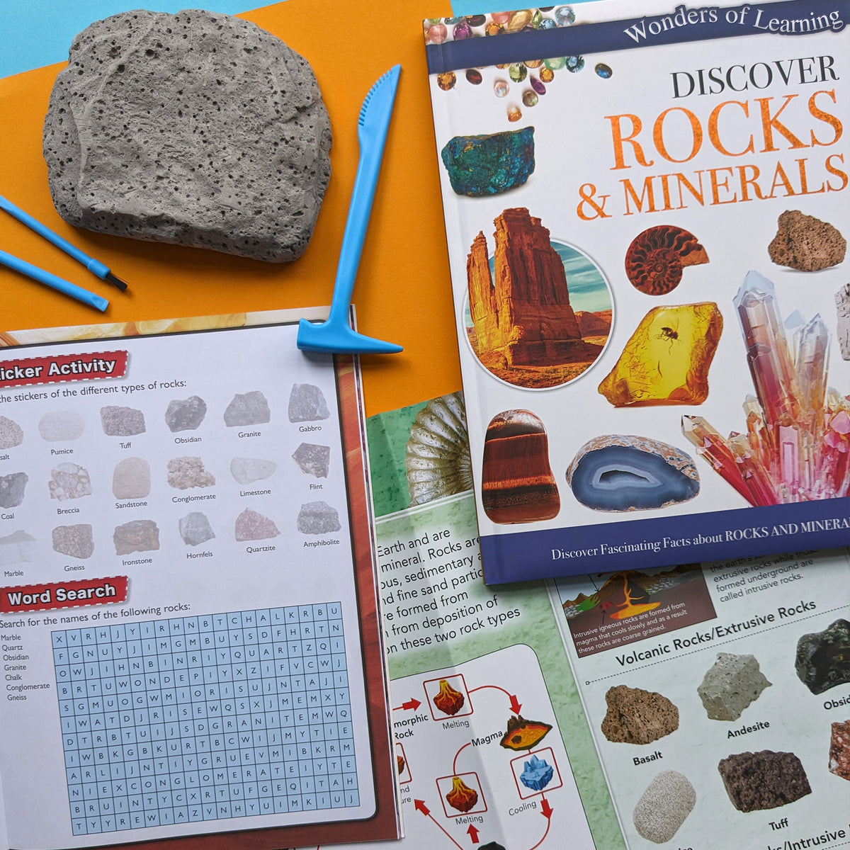 Chilfren Understanding Rocks Discover Rocks & Minerals Educational Box Set - Children's STEM Learni ...