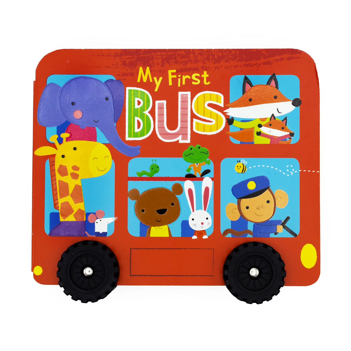 My First Bus – Chunky Wheeled Board Book for Toddlers – Push-Along Animal Story Book – Ages 3+