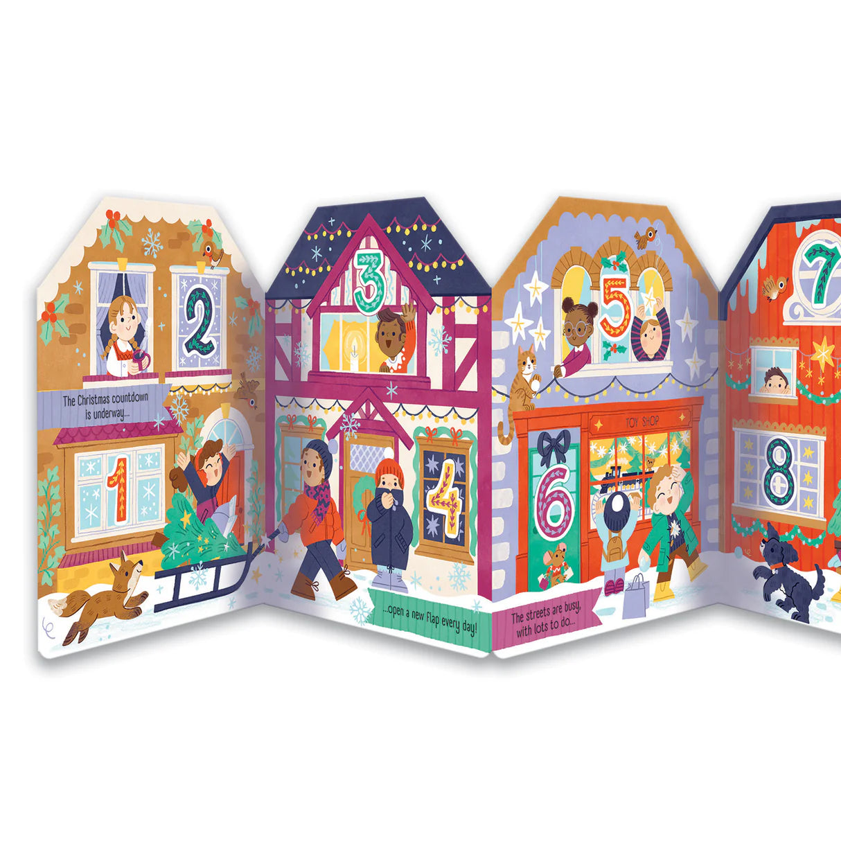 Christmas Village – Children’s Fold-Out Advent Book