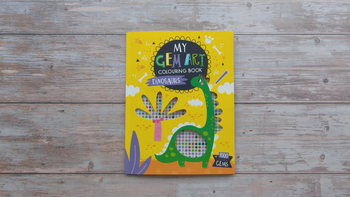 My Gem Art Colouring Book: Dinosaurs - 1000 Gems for Kids