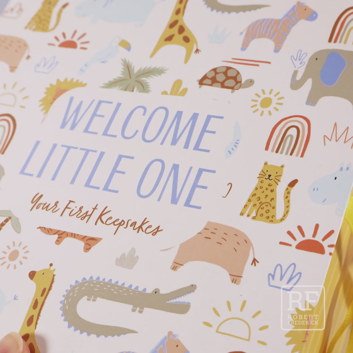 Lullaby Animals Baby Keepsake Box