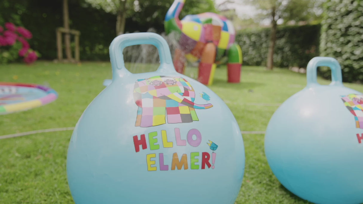 Elmer Kids Space Hopper – Retro Bouncing Fun for Children – Outdoor Active Play